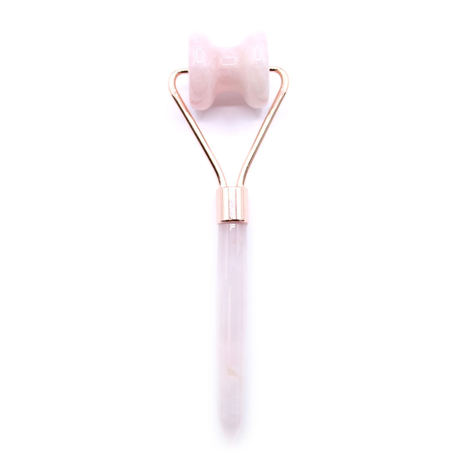 Rouleau facial en pierre précieuse - Quartz rose