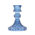 Bougeoirs vintage pour décor de scène - Bleu royal