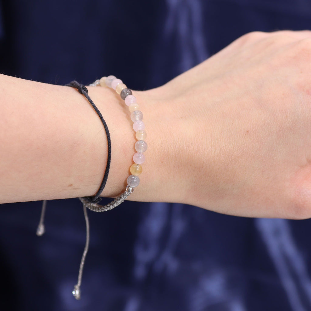 Bougie en cristal du zodiaque avec bracelet en pierre précieuse - Gémeaux