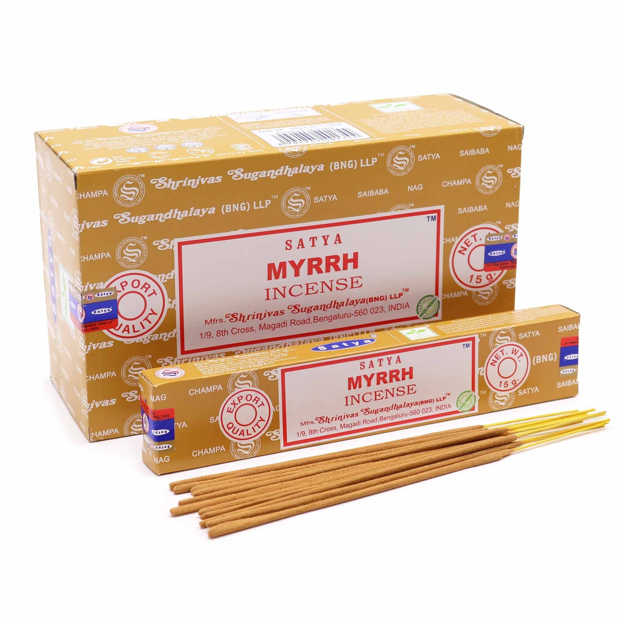 Bâtonnets Incienso Satya 15g - Mirra