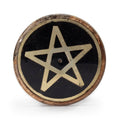Or et noir sur bois de manguier - Pentagone