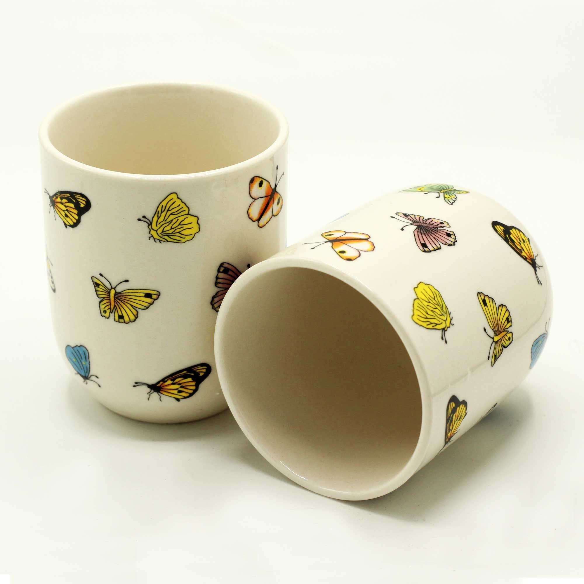 Tasses à thé - Papillon