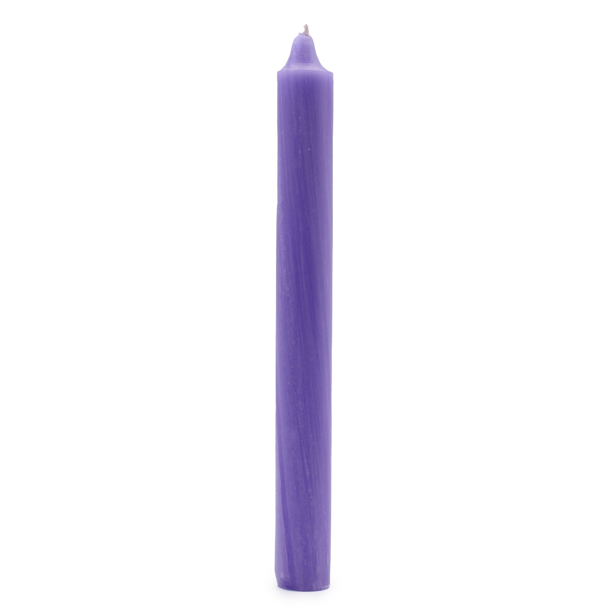 Bougies en vrac de couleur unie - Lilas rustique - Lot de 10