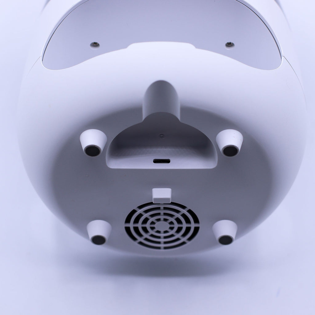 Diffuseur d'arômes avec effet flamme de pierre de sel - USB blanc - Changement de couleur et minuterie