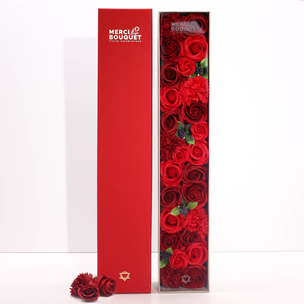 Roses rouges classiques extra longues