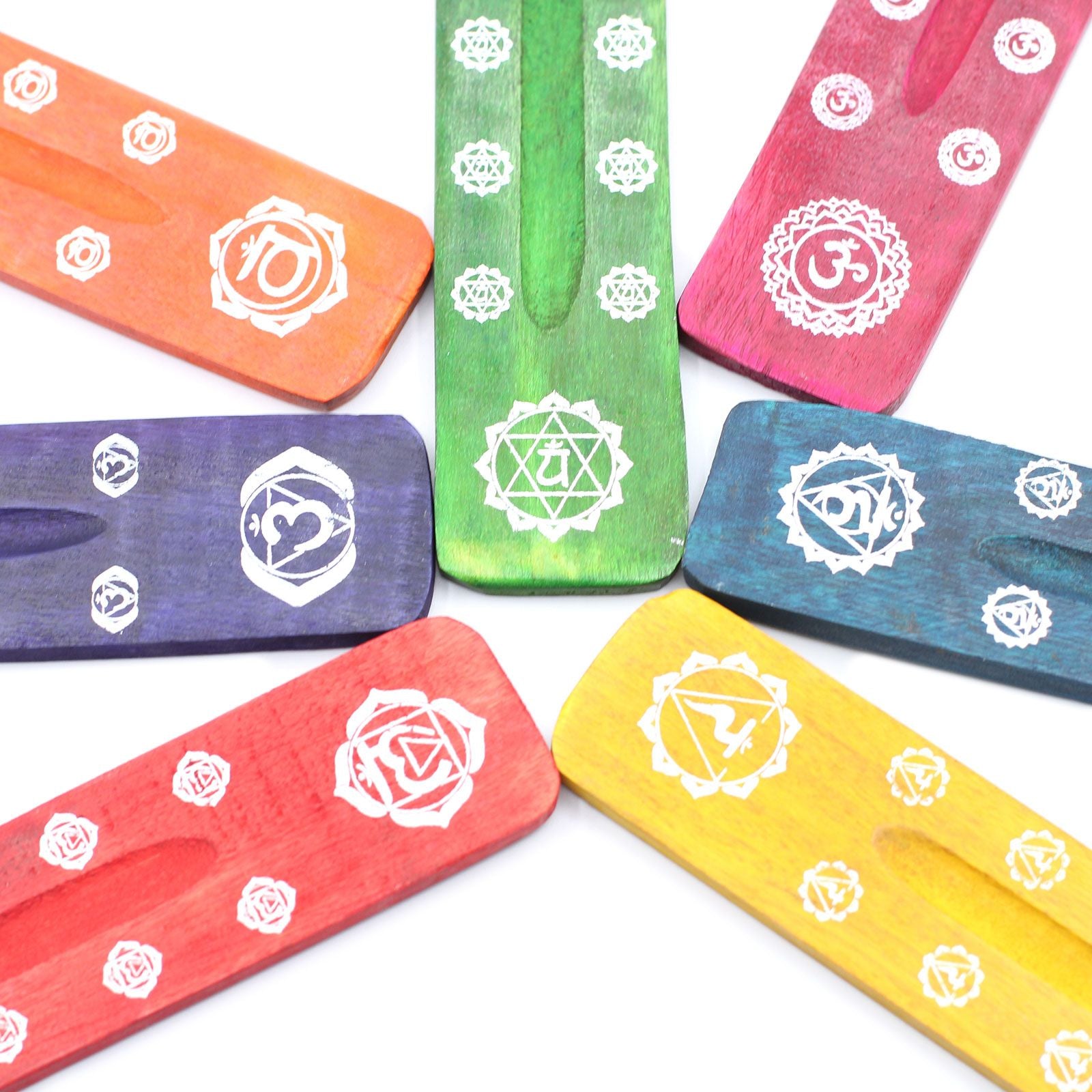 Brûleur d'encens - Chakras (Couleurs assorties)