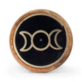 Or et noir sur bois de manguier - Triple Lune