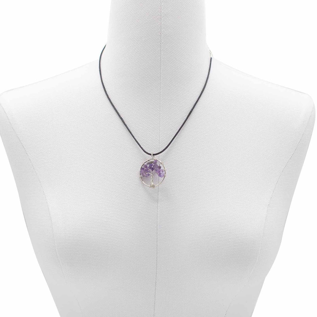 Pendentif Arbre de Vie - Améthyste