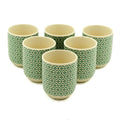 Tasses à thé - Mosaïque verte