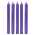 Bougies en vrac de couleur unie - Lilas rustique - Lot de 10