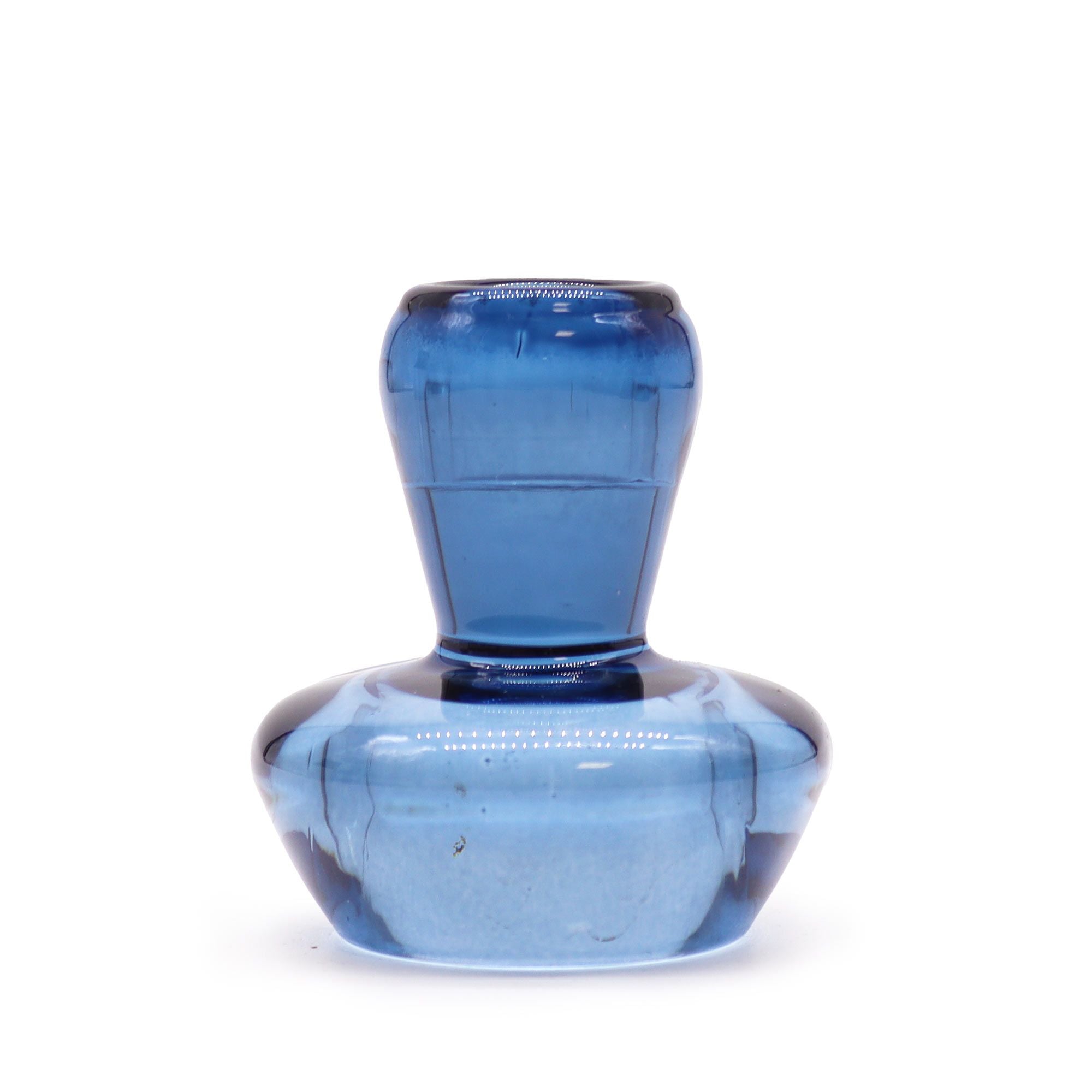 Bougeoir réversible en forme de champignon pour bougie de table/thé - Bleu royal