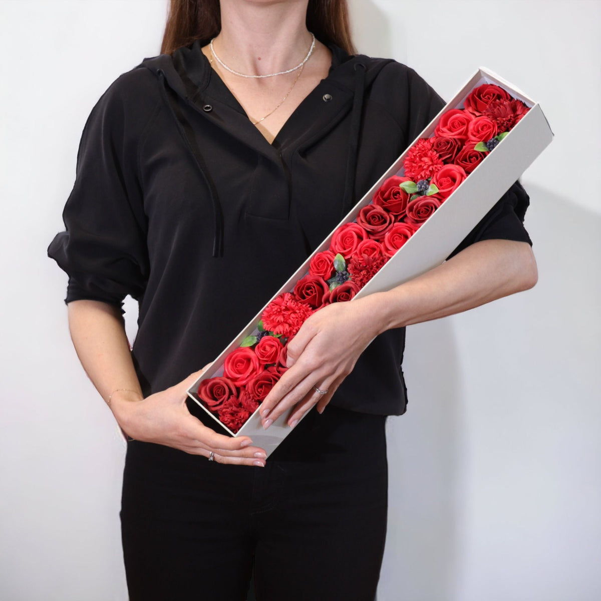 Roses rouges classiques extra longues