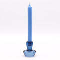 Bougeoir réversible en forme de champignon pour bougie de table/thé - Bleu royal