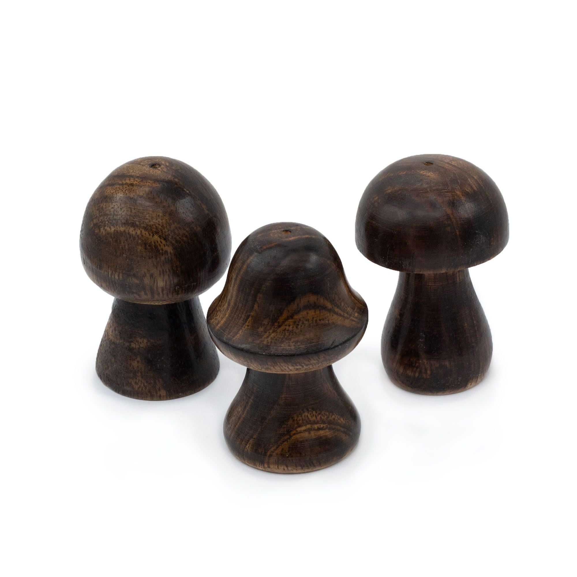 Lot de 3 mini champignons à encens (8 cm 7 cm 6,5 cm)