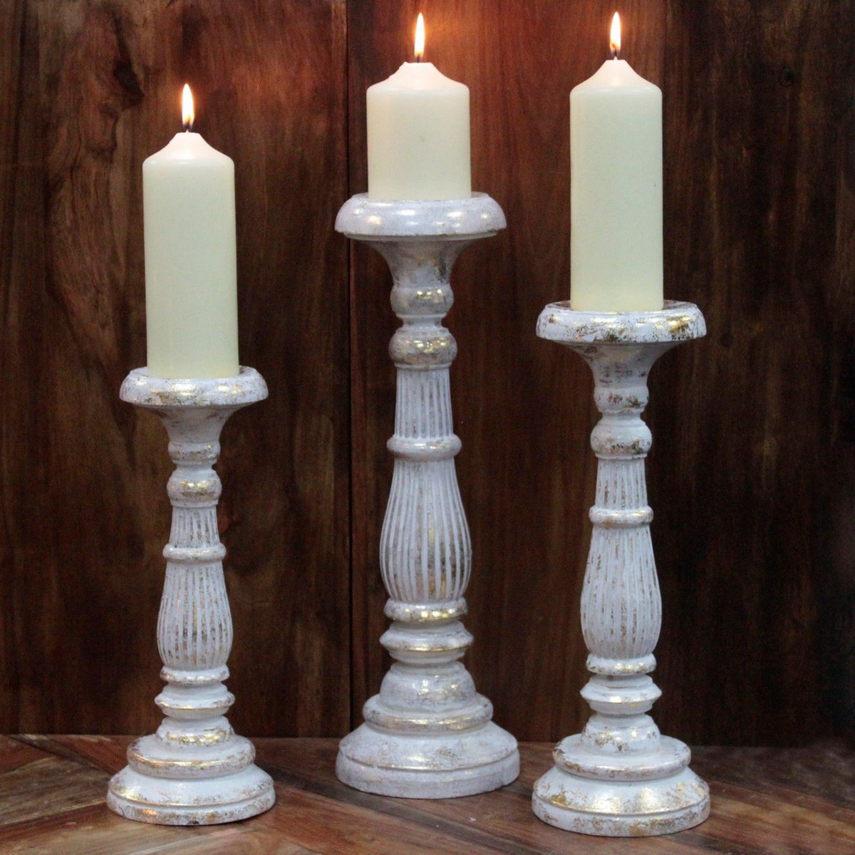 Petit chandelier - Or blanc