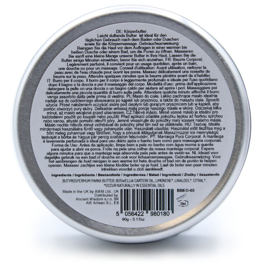 Beurre corporel aromathérapie au beurre de karité 90 g - Encens