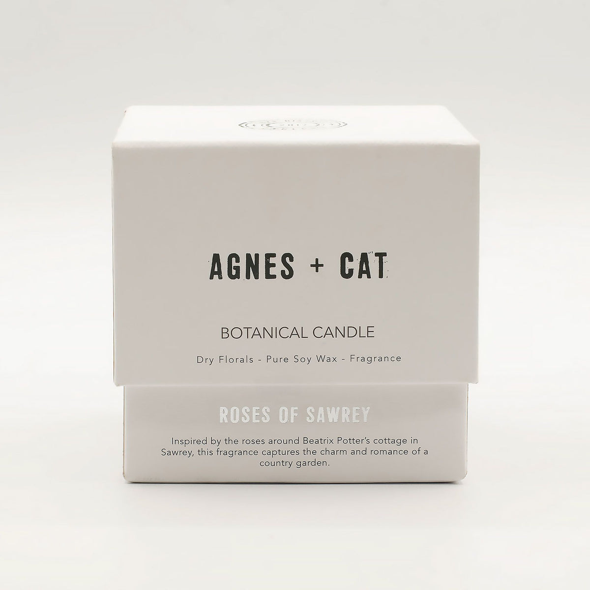 Bougie botanique en cire de soja – Roses de Sawrey – Agnes + Cat