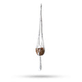 Support classique en macramé - Pot moyen naturel