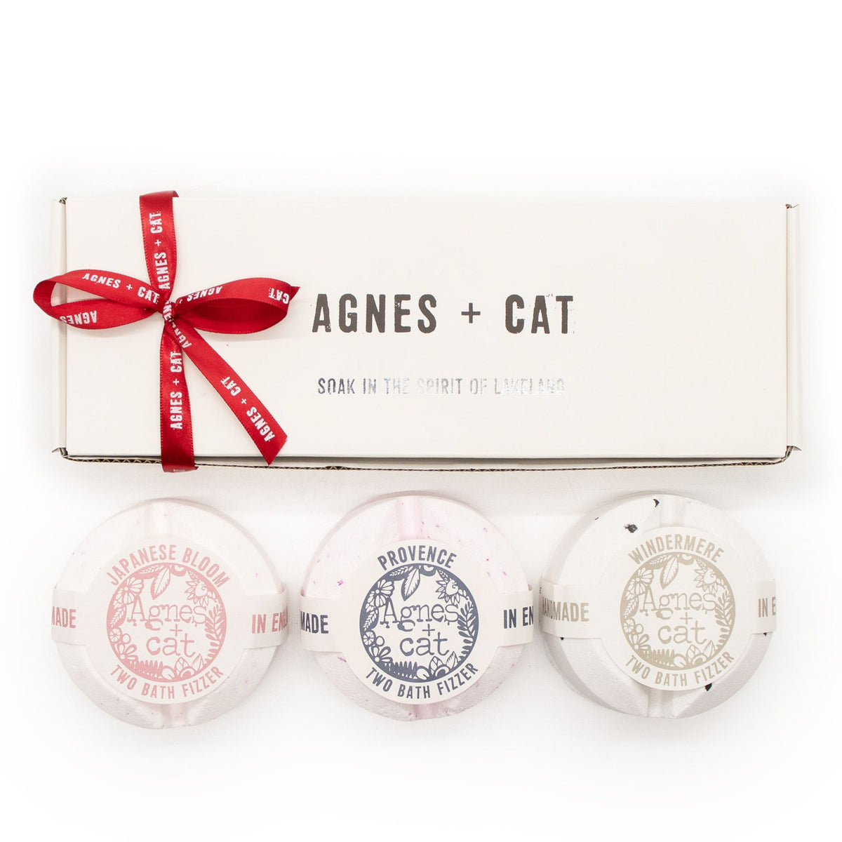 Coffret cadeau de galets de bain effervescents – Favoris du Lakeland – Agnes + Cat