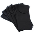 Pochette en coton pour rouleaux de massage facial aux pierres précieuses 10 oz - Noire 9 x 19 cm