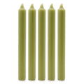 Bougies en vrac de couleur unie - Olive rustique - Lot de 10