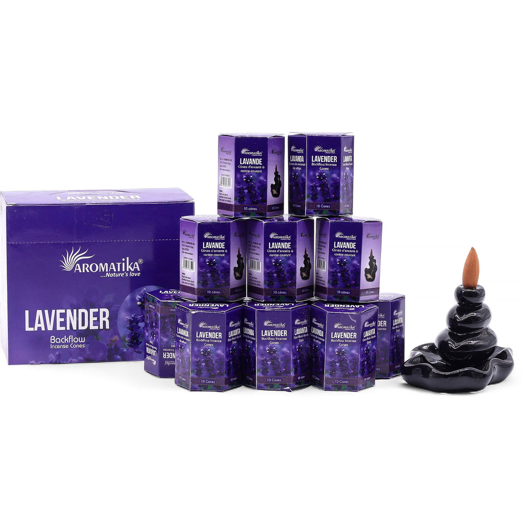 Lot de 10 encens Masala à reflux - Lavande