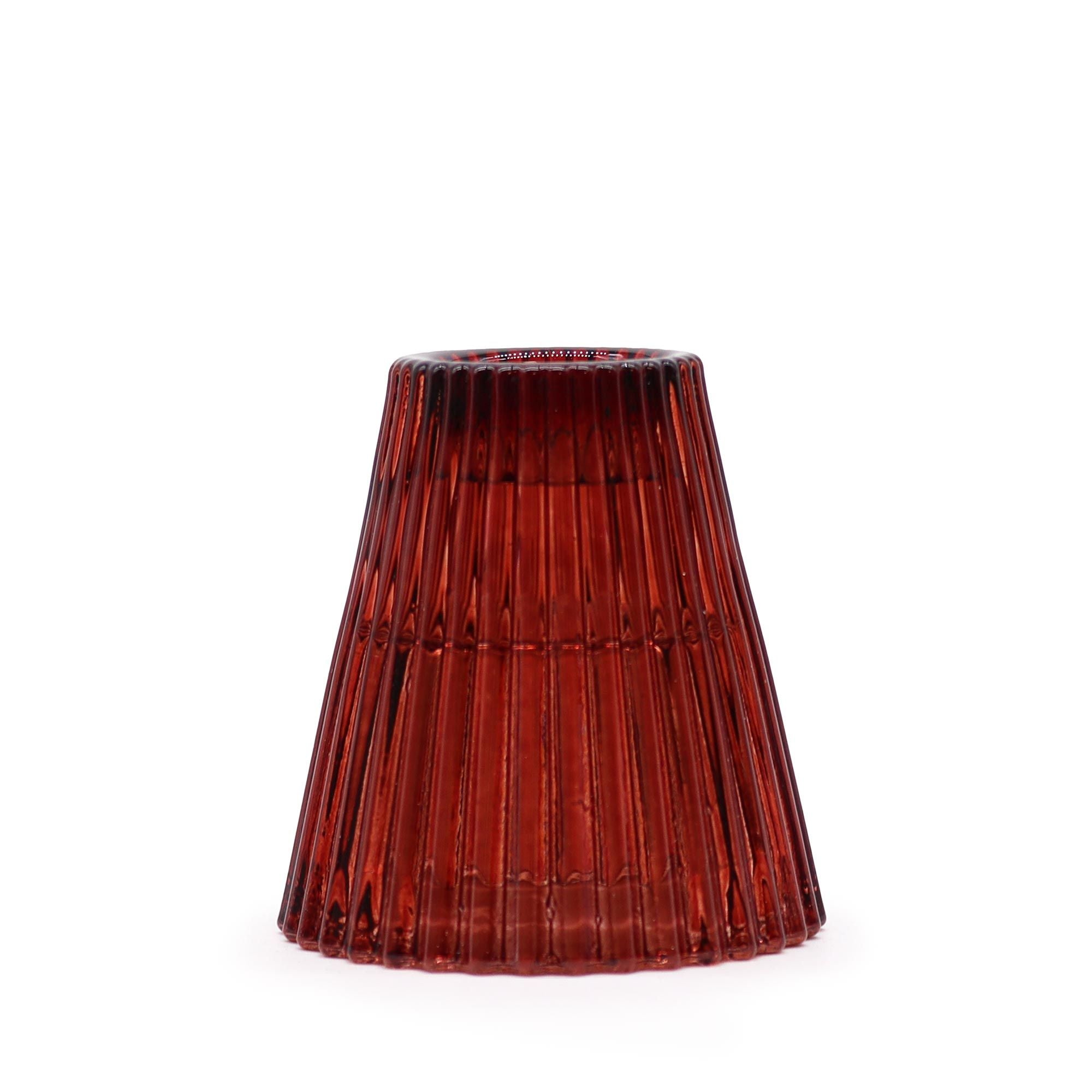 Porte-bougie réversible pour table/thé - Rouge vampire