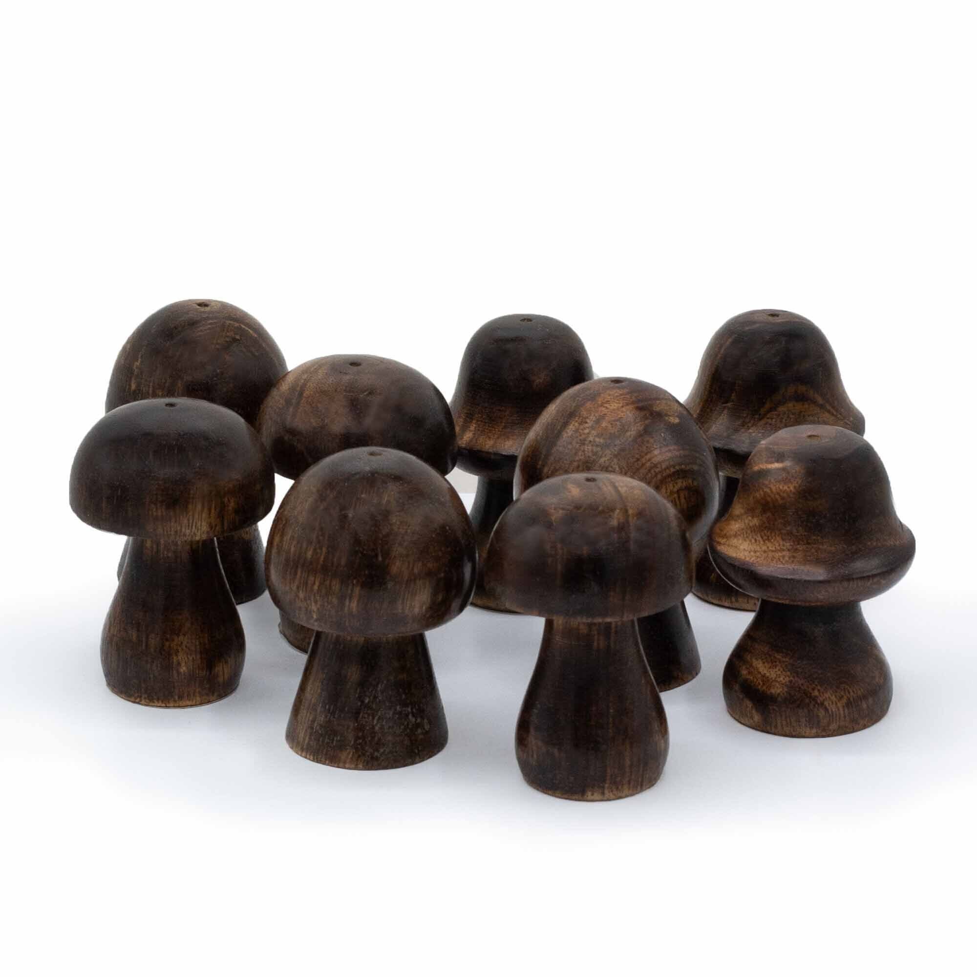 Lot de 3 mini champignons à encens (8 cm 7 cm 6,5 cm)