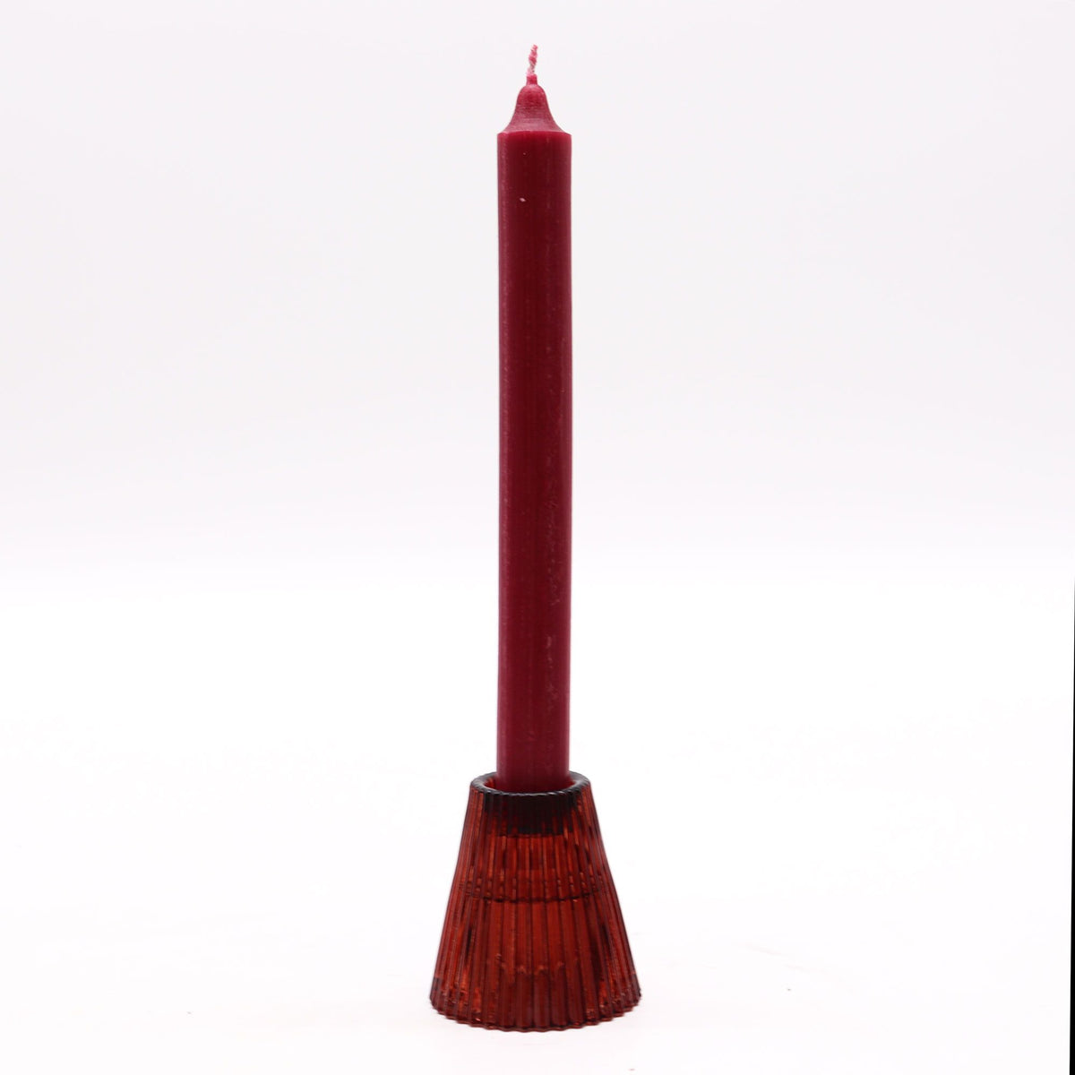 Porte-bougie réversible pour table/thé - Rouge vampire