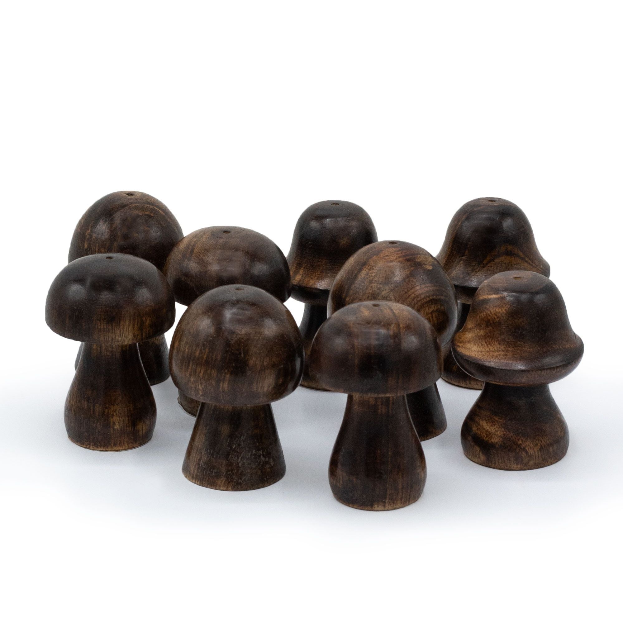Lot de 3 mini champignons à encens (8 cm 7 cm 6,5 cm)
