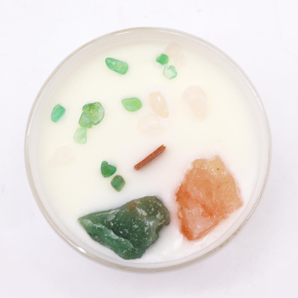 Bougies en cristal Chakra - Chakra du cœur