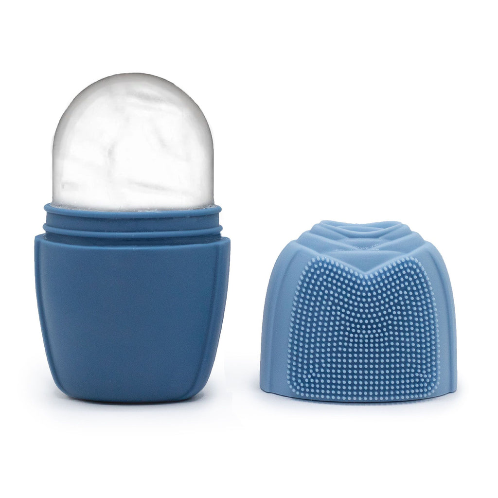 Rouleaux de glace en silicone pour le visage - Bleus