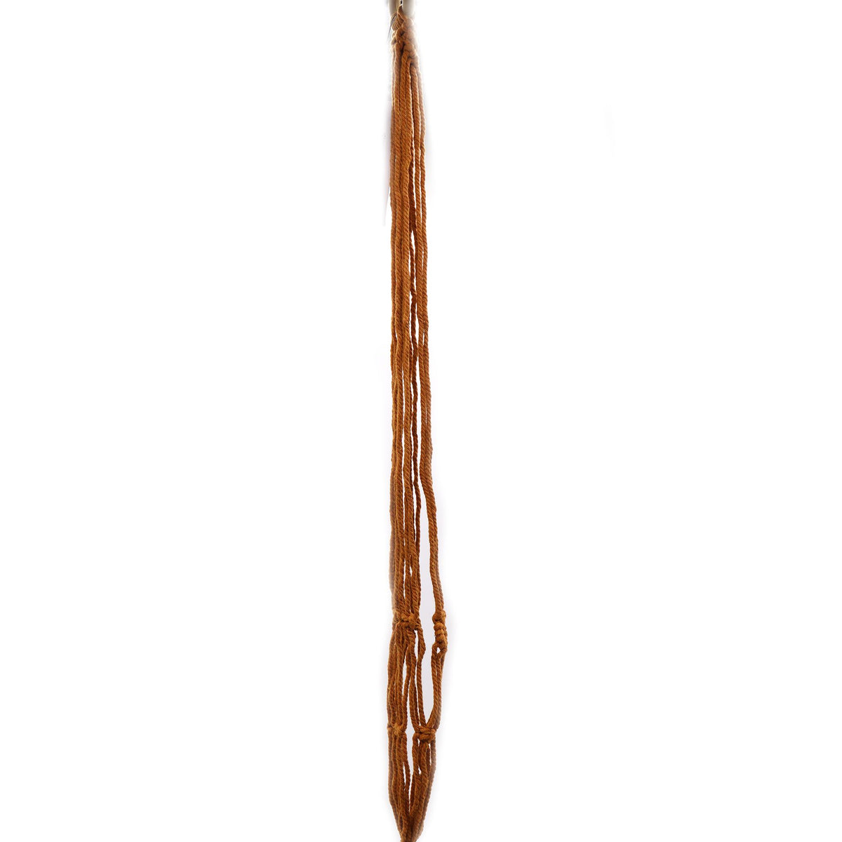 Pot de fleurs classique en macramé - Pot moyen couleur chocolat