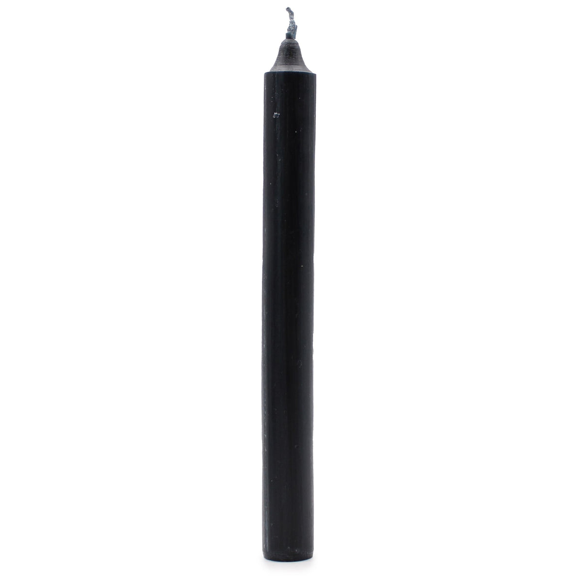 Bougies en vrac de couleur unie - Noir rustique - Lot de 10