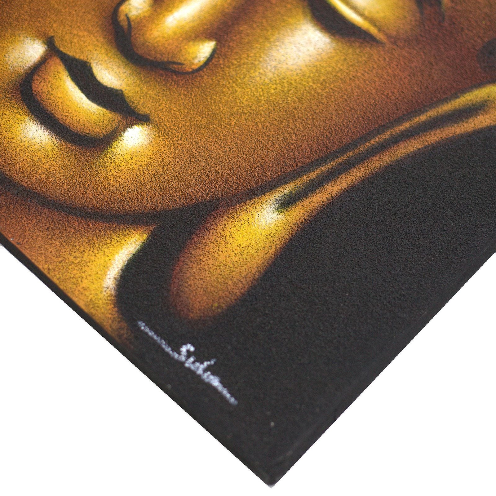 Tableau de Bouddha - Finition or et sable