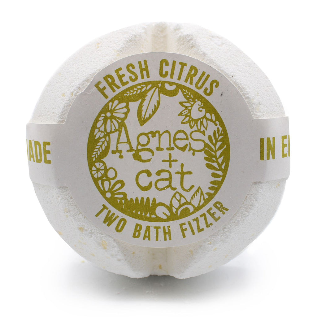 Galet de bain effervescent – Agrumes frais – Agnes + Cat