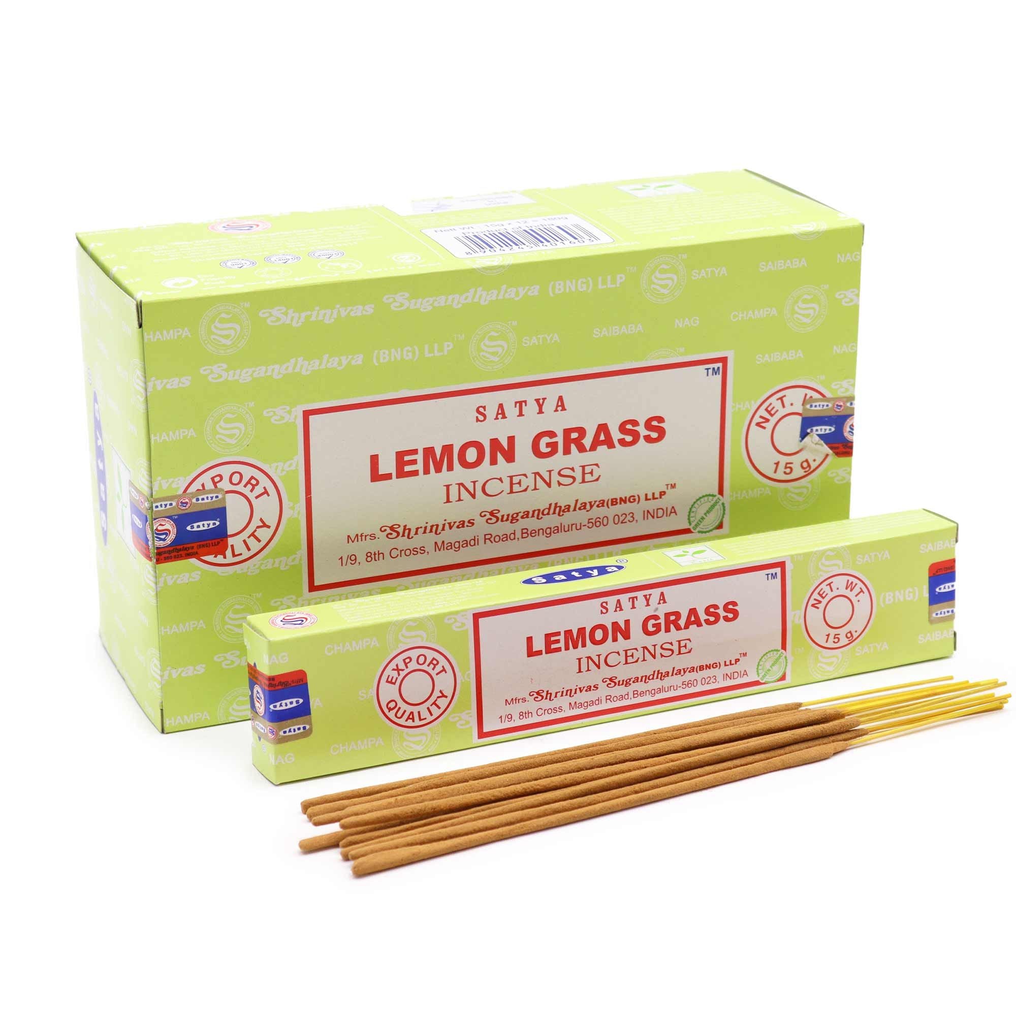 Bâtonnets d'encens Satya 15 g - Citronnelle