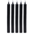 Bougies en vrac de couleur unie - Noir rustique - Lot de 10