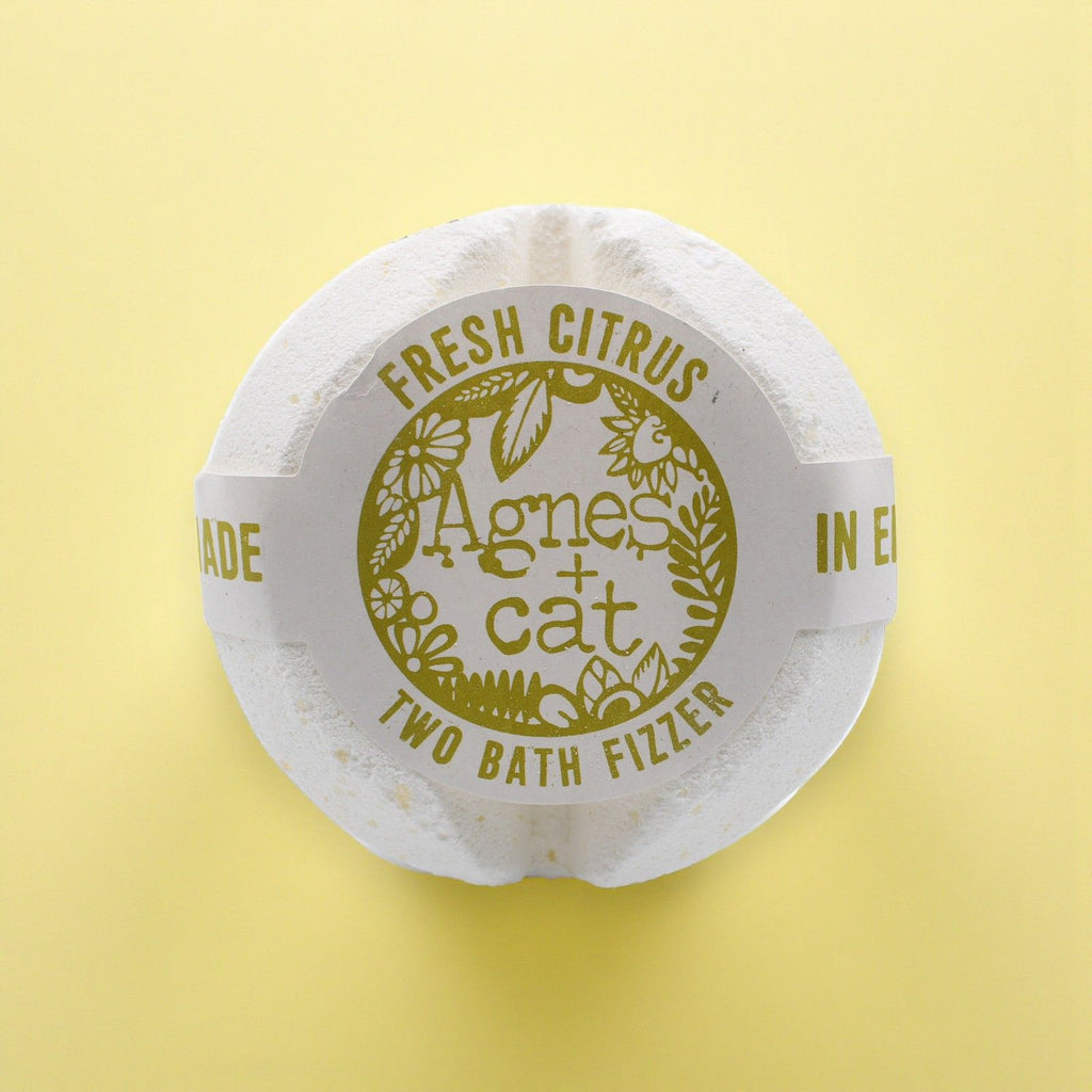 Galet de bain effervescent – Agrumes frais – Agnes + Cat