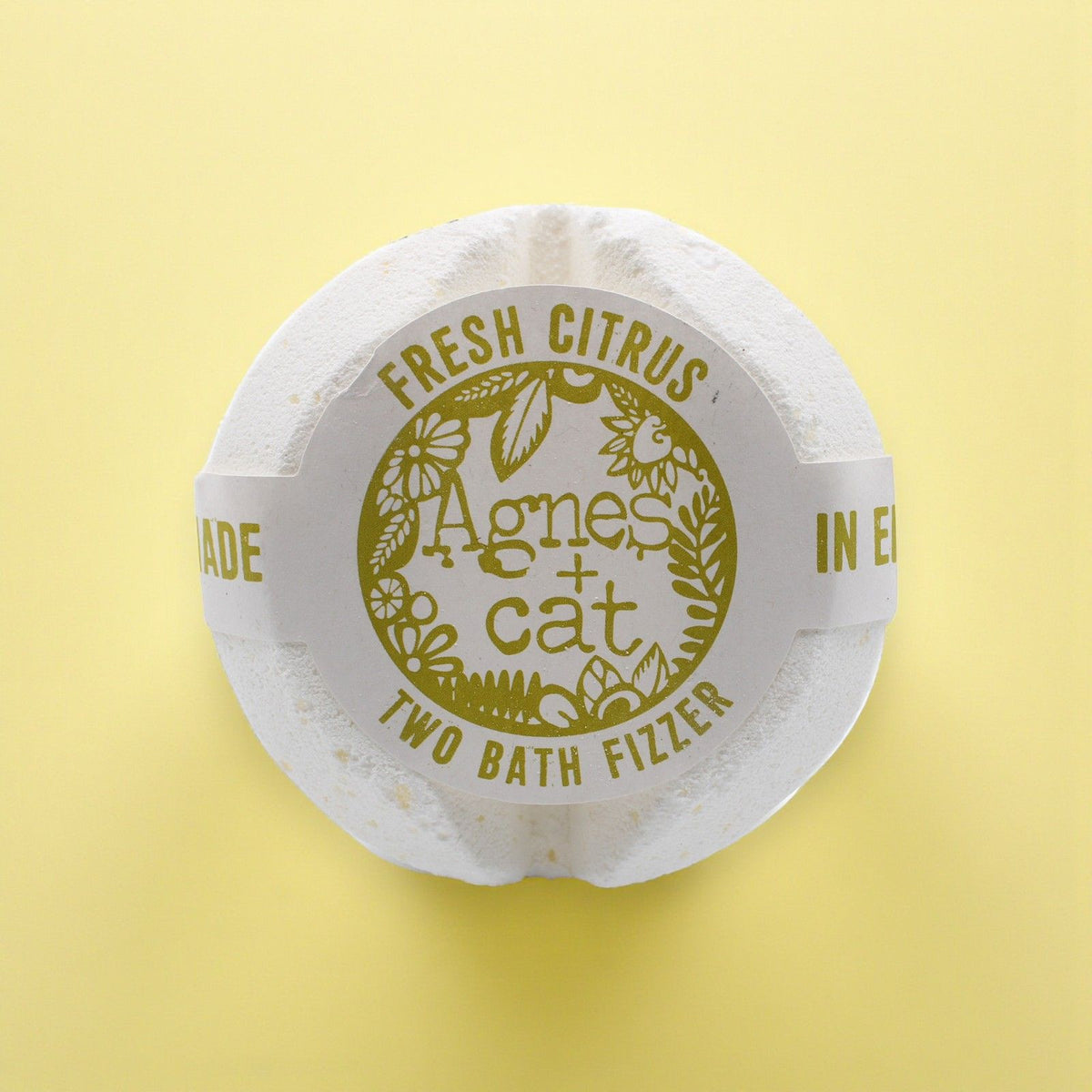 Galet de bain effervescent – Agrumes frais – Agnes + Cat