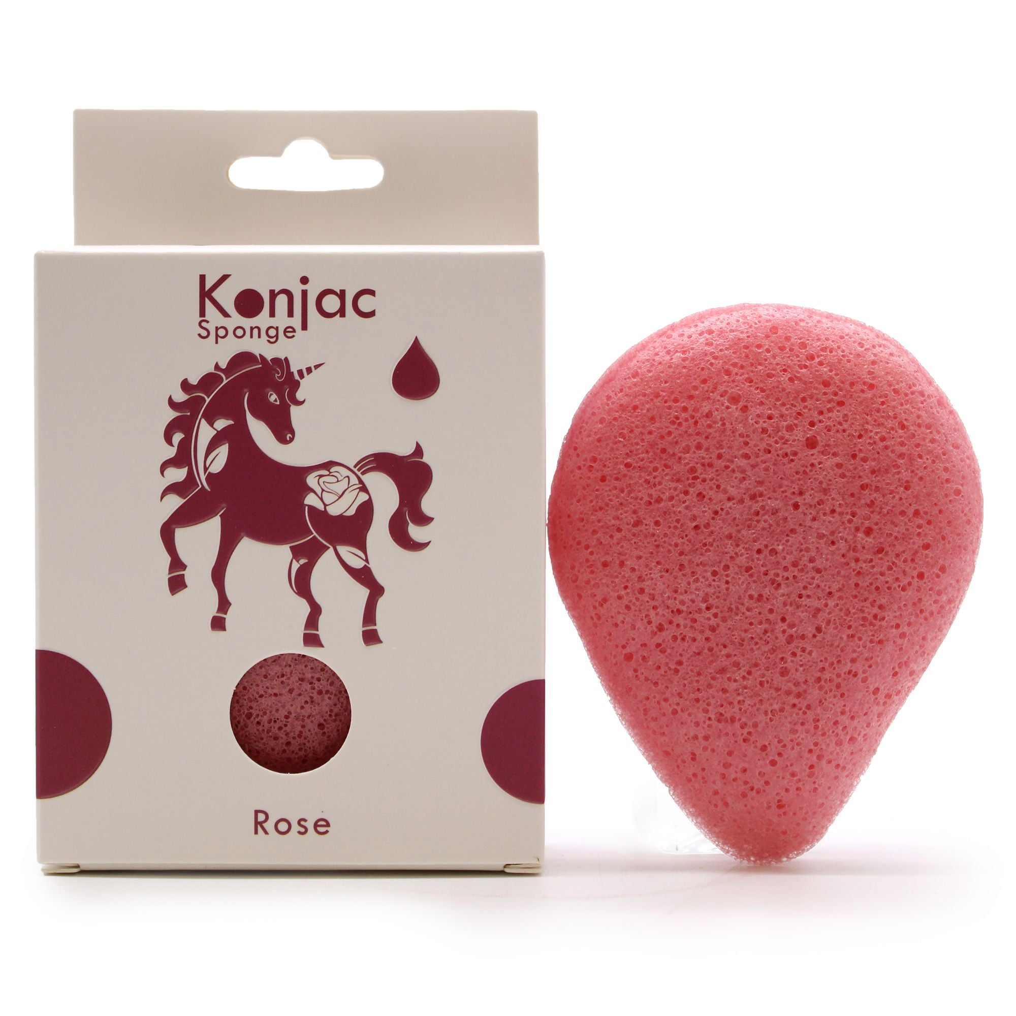 Éponge faciale Konjac - Rose - Anti-âge