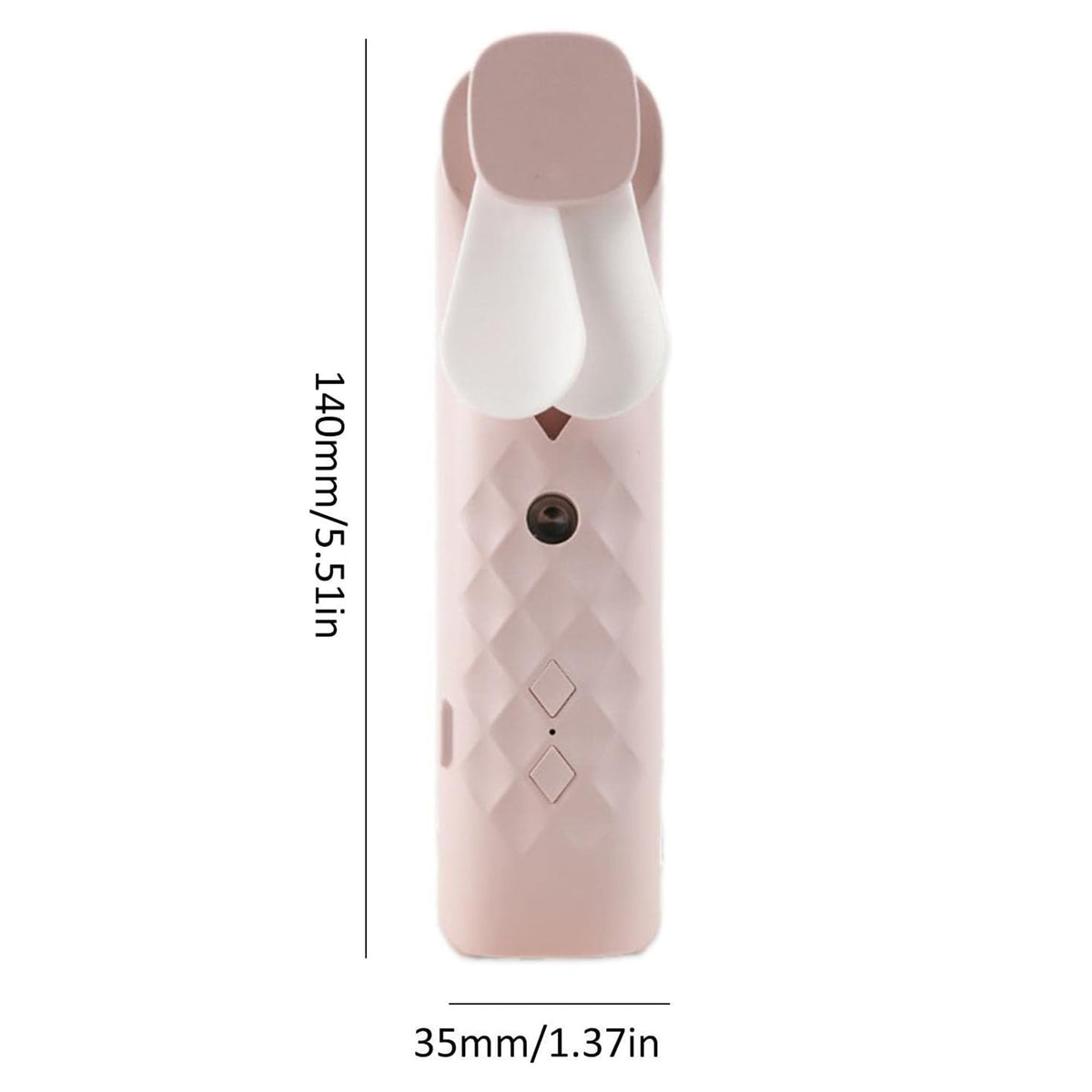 Ventilateur et brumisateur facial rose - USB