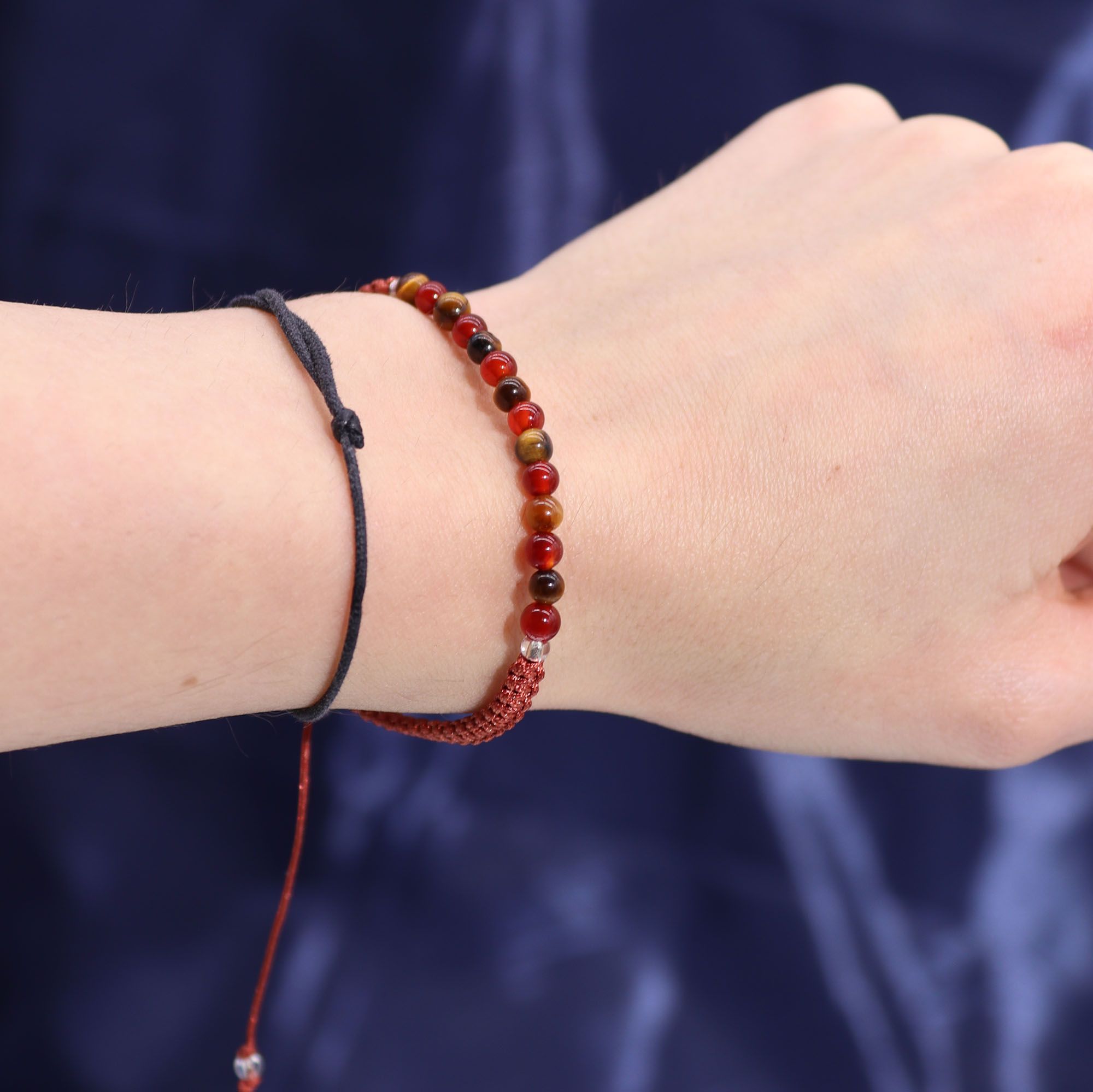 Bougie en cristal du zodiaque avec bracelet en pierre précieuse - Lion