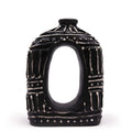 Vase ovale en forme de donut - Chocolat 23 cm