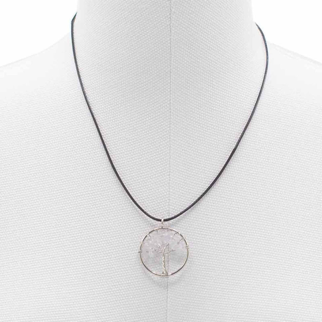 Pendentif Arbre de Vie - Cristal de roche