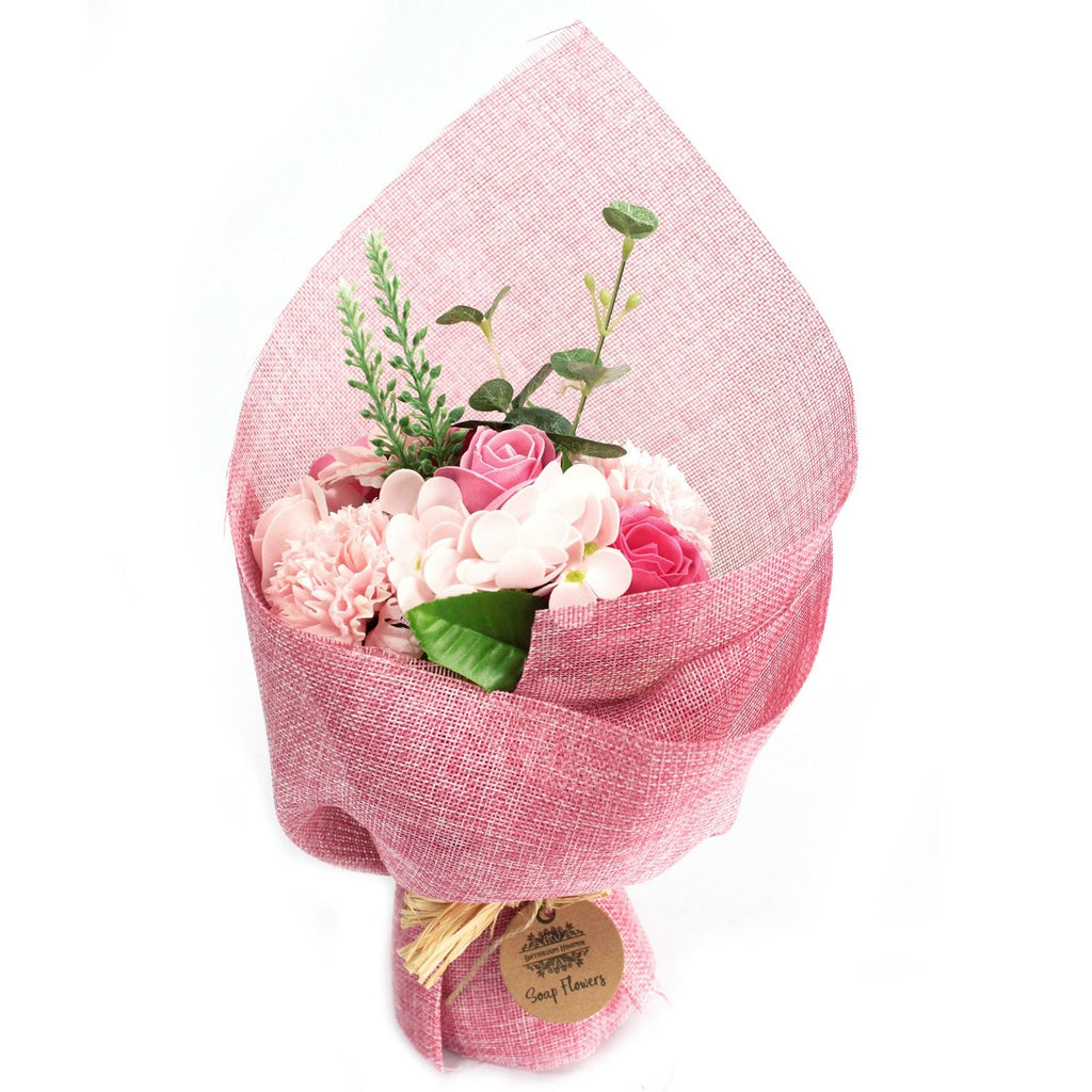 Bouquet de fleurs en savon - Rose