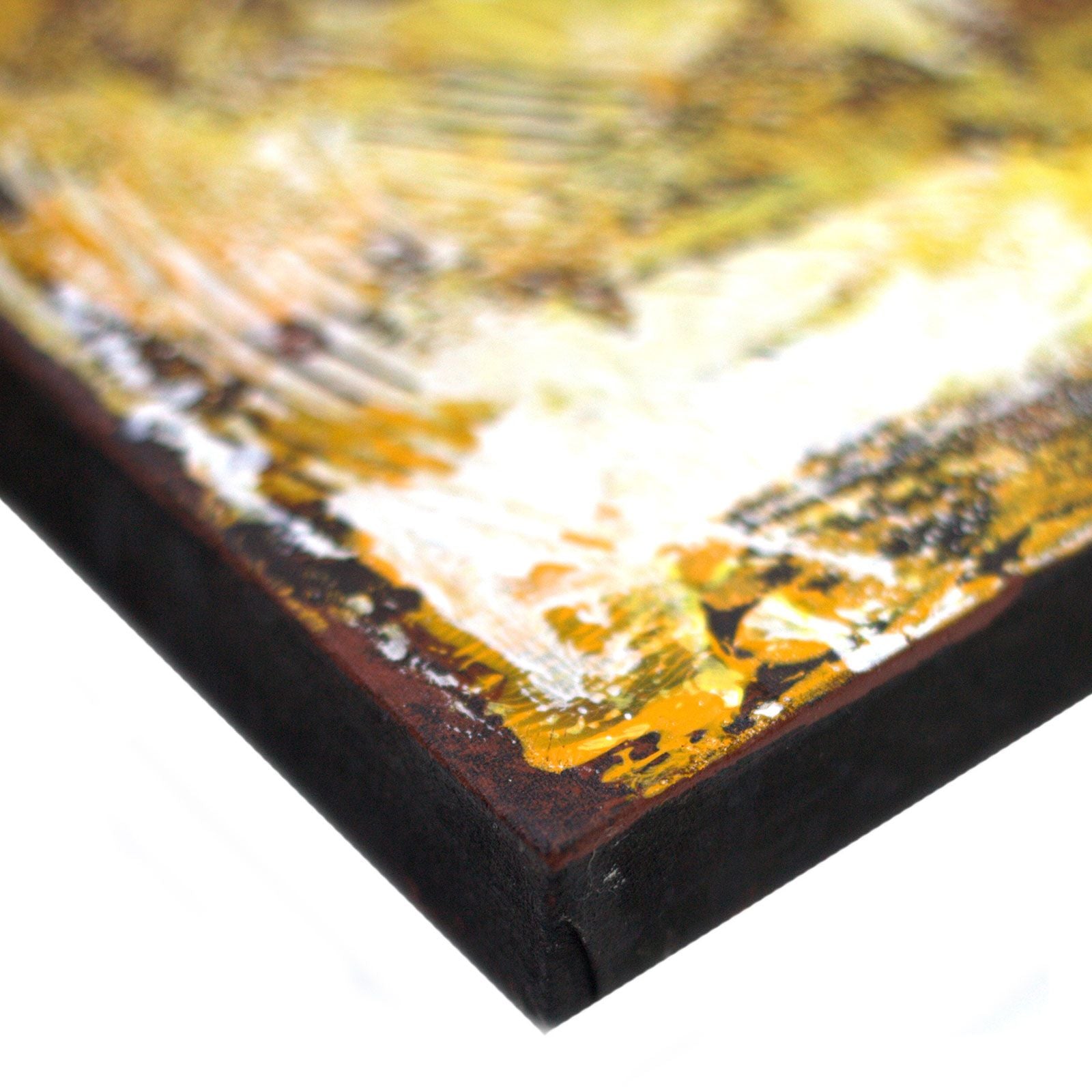 Peinture de Bouddha - Finition sable et bleu