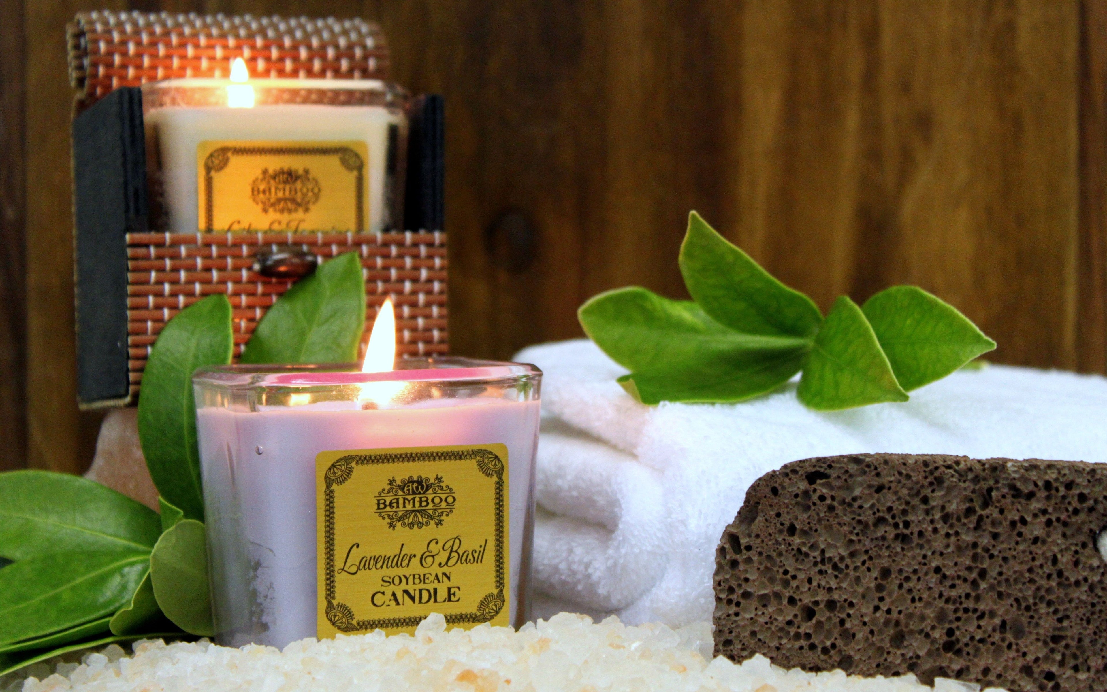 Bougie en cire de soja - Pamplemousse et gingembre