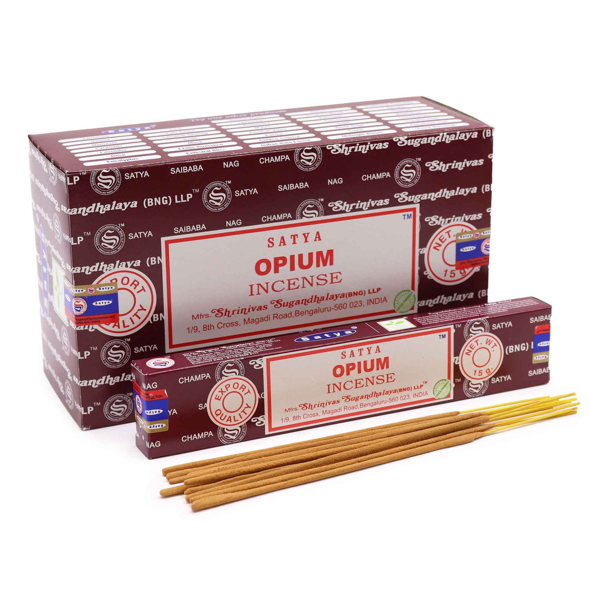 Bâtonnets d'encens Satya 15 g - Opium