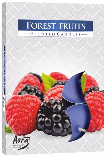 Lot de 6 bougies chauffe-plat parfumées - Fruits des bois
